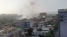 A plume of smoke rises from the scene of a drone strike that killed Al Qaeda leader Ayman al-Zawahiri in Kabul, Afghanistan.

CNN has identified what appears to be the house in Kabul, Afghanistan, hit by a Hellfire missile drone strike that killed Al Qaeda leader Ayman al-Zawahiri, while he was on the balcony.
 
The house, located in the Sherpur neighborhood, is surrounded by several houses and buildings to its north, south and west. Directly east of the house sits Omaid High School.