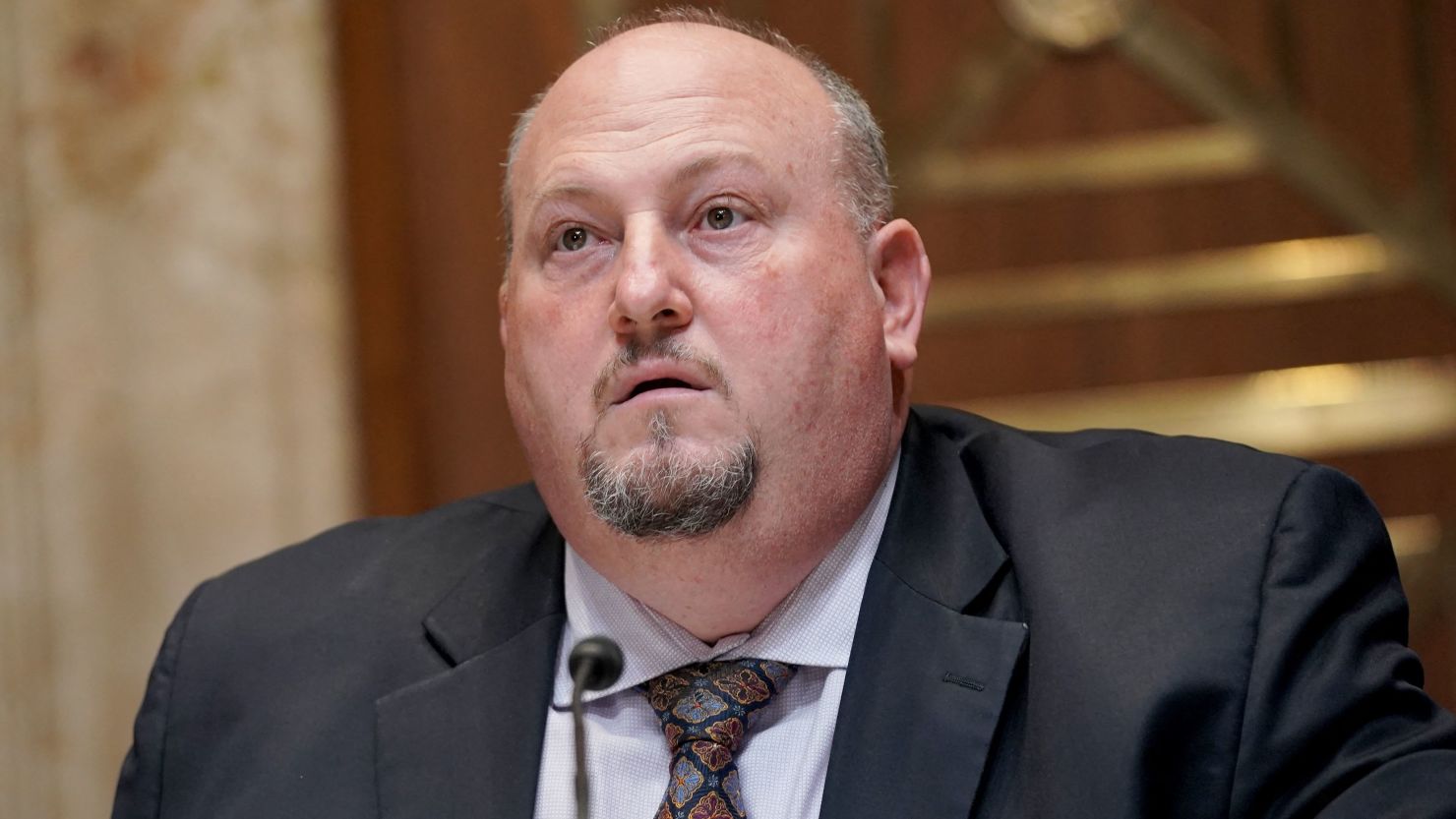 Robert Fenton Jr. speaks on Capitol Hill in Washington, DC, on April 14, 2021. 