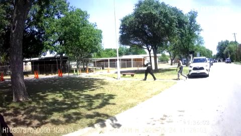 Body camera footage released by the city of Uvalde shows a Texas Department of Public Safety trooper on scene outside Robb Elementary School earlier than previously known.