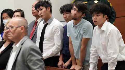 Family members of Parkland victim Peter Wang are seen in the gallery during the penalty phase of the trial of Marjory Stoneman Douglas High School shooter Nikolas Cruz.