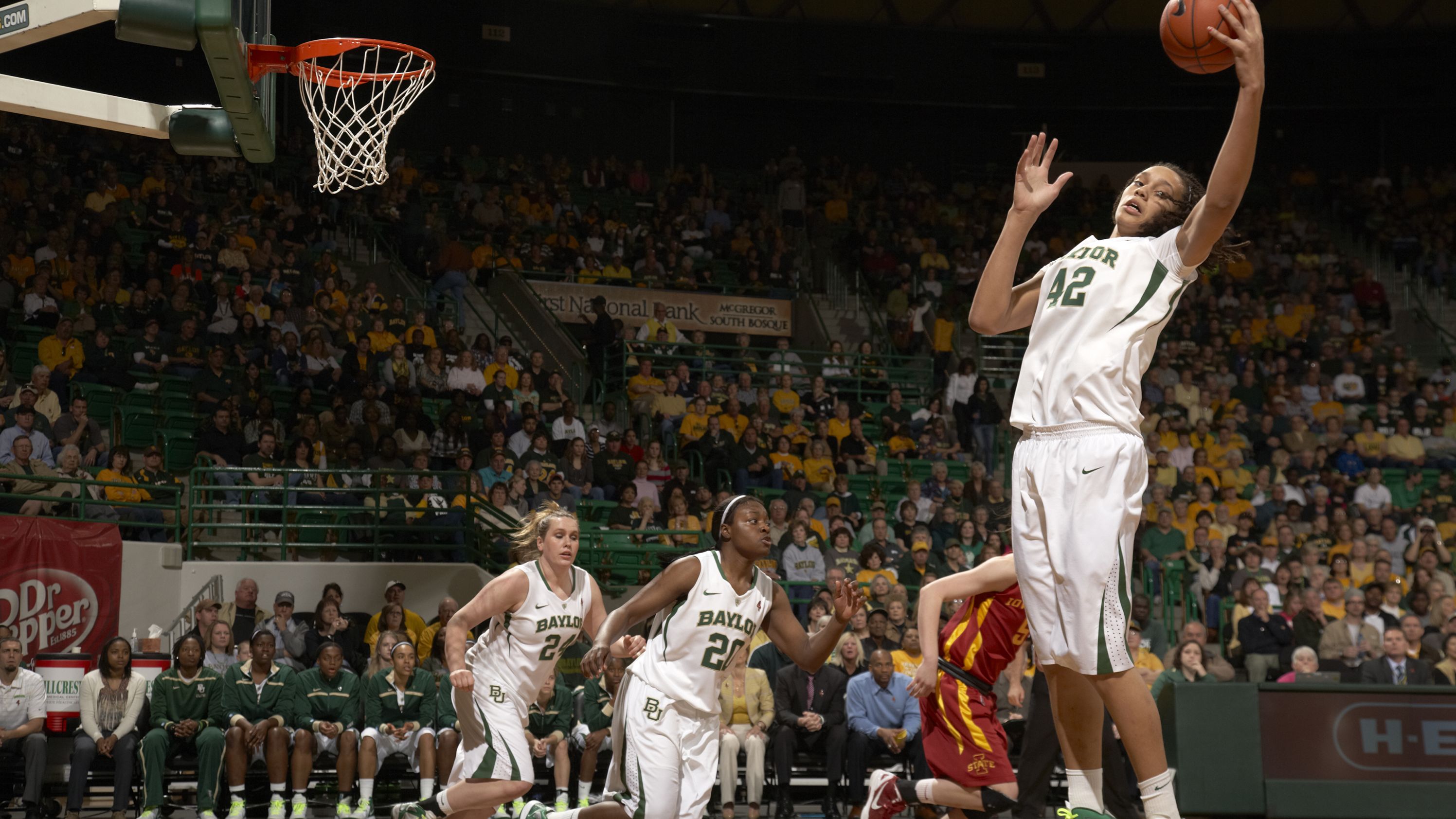 Griner plays against Iowa State in 2012.