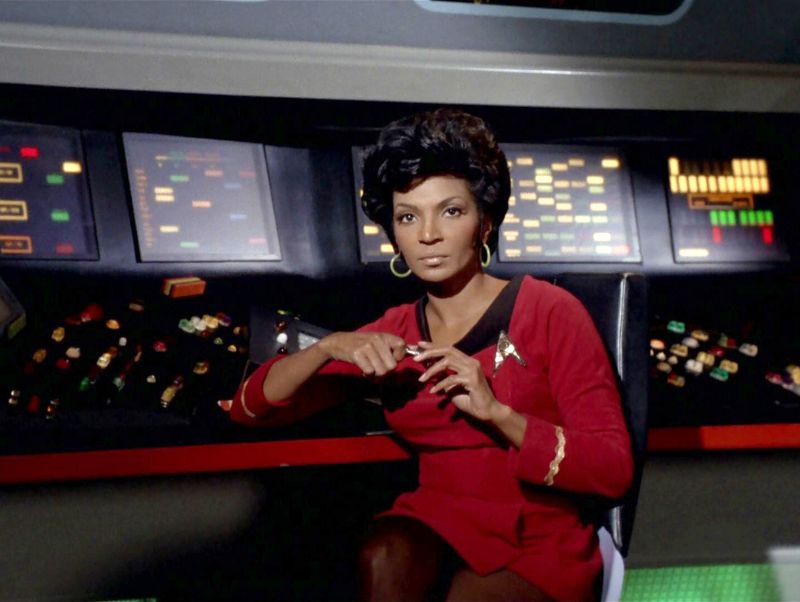 Michelle, Nichols, Uhura Star Trek deals Autogrammkarte