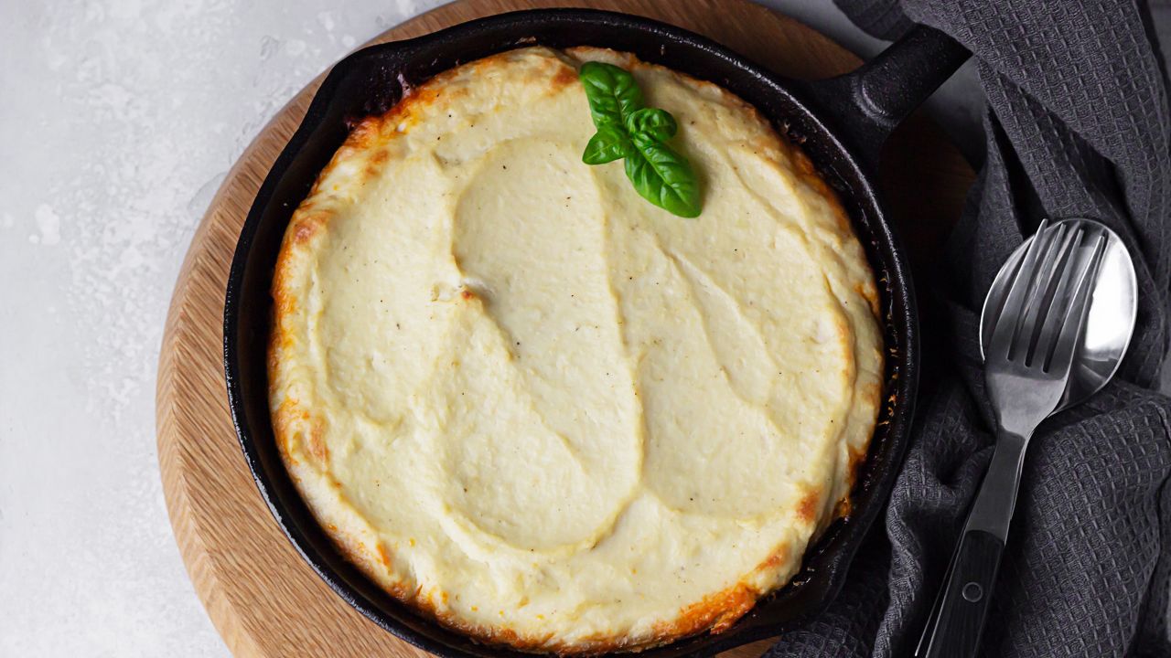 Shepherd's pie makes a hearty and rustic dish to serve up with the classic cast-iron skillet.