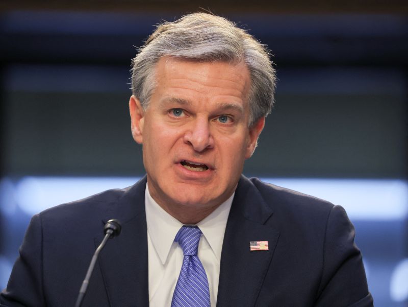 Christopher Wray, FBI Director, Expresses Concern Over Potential ...