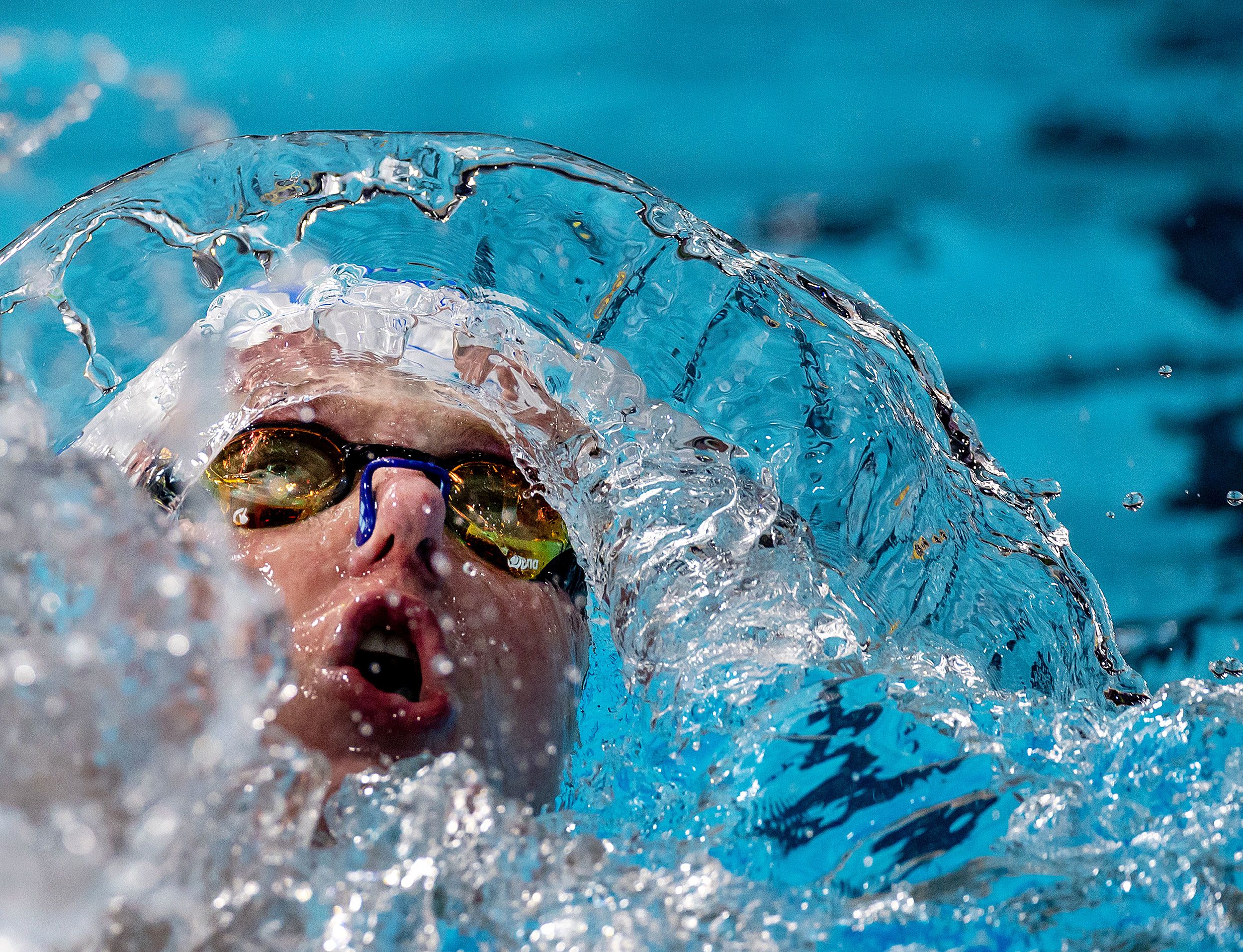 South African swimmer Pieter Coetze competing at the Commonwealth Games