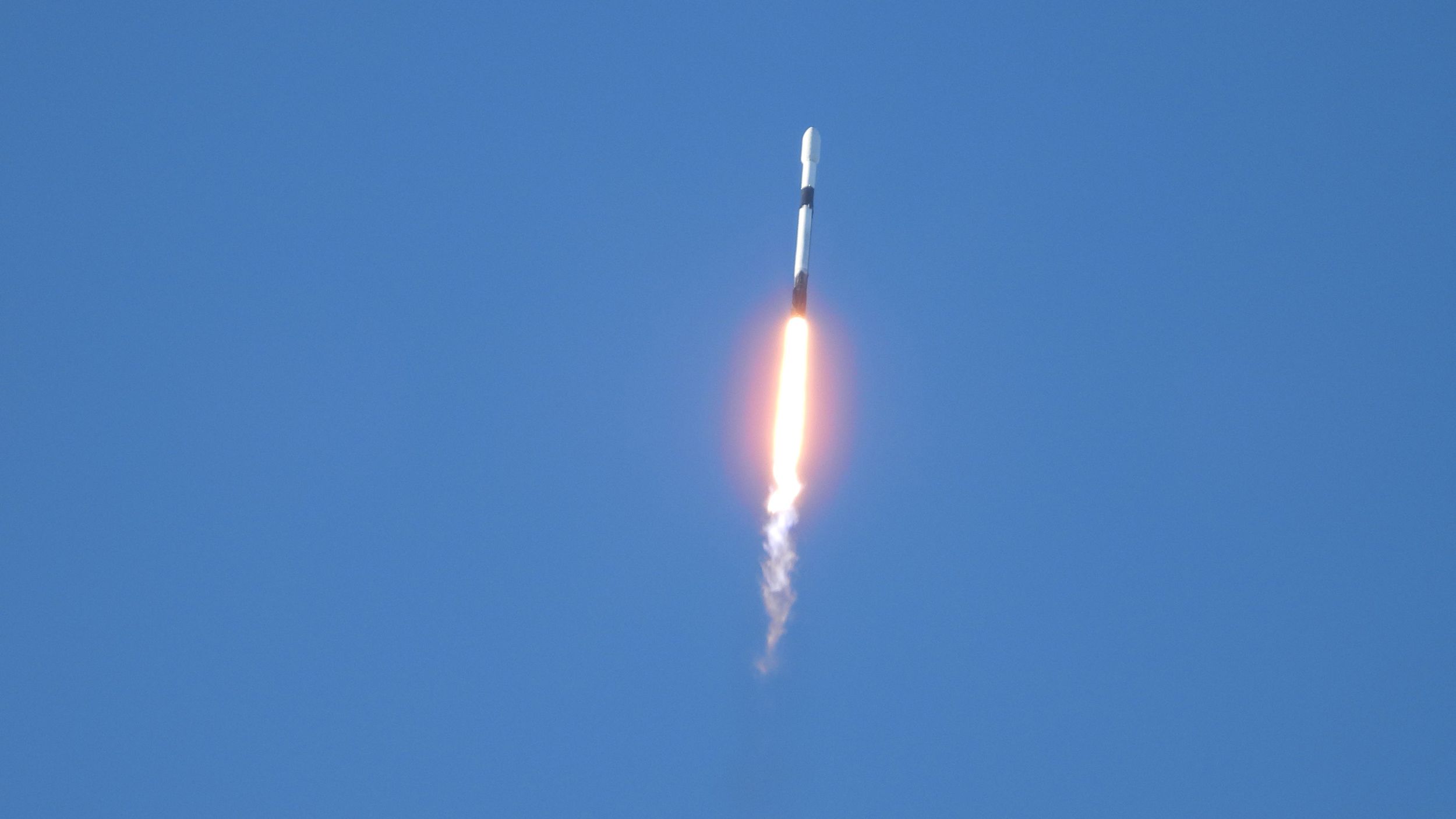 A SpaceX Falcon 9 rocket carrying South Korea's first lunar orbiter.