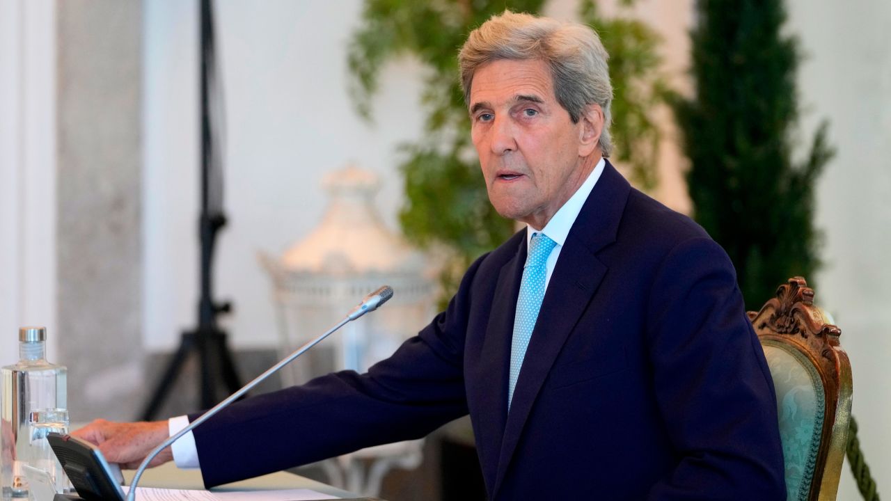 US Special Presidential Envoy for Climate John Kerry attends Portugal's Council of State in June.