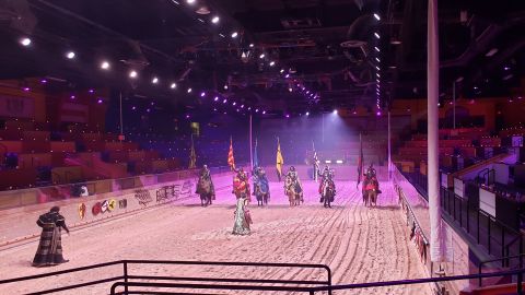 Medieval Times performers in May 2021.