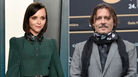 Christina Ricci, left, says Johnny Depp explained homosexuality to her "in the simplest terms" when she was 9. 