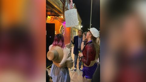 A group of dancers protesting in front of Star Garden topless bar in North Hollywood.