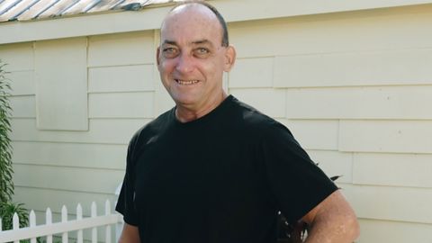 Robert DuBoise outside his home in Tampa, Florida, in October 2020. 