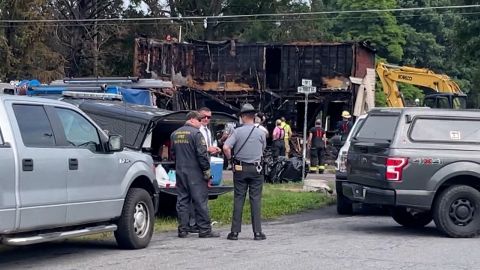 Pennsylvania State Police say ten people died this morning in a house fire in Nescopeck, Pennsylvania.