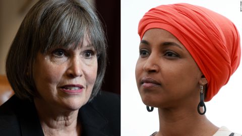 Minnesota Reps. Betty McCollum, left, and Ilhan Omar are running for reelection.