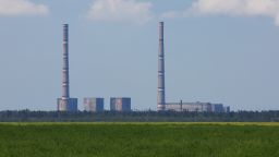 A view shows the Zaporizhzhia thermal power plant in the course of Ukraine-Russia conflict outside the Russian-controlled city of Enerhodar in the Zaporizhzhia region, Ukraine August 4, 2022.
