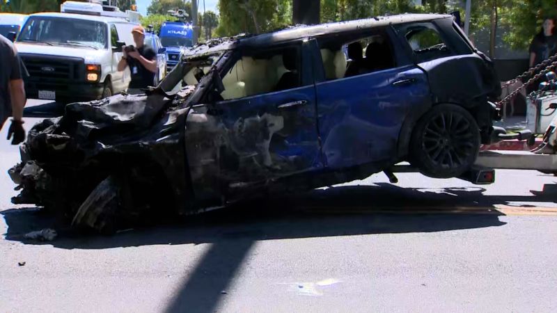 Actress Anne Heche critically injured after crashing car into home