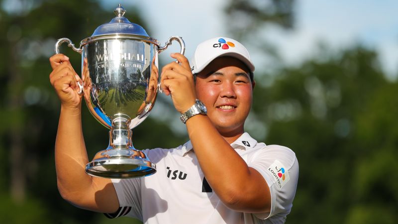 Kim Joo-hyung: South Korean, 20, soars to historic first PGA Tour win
