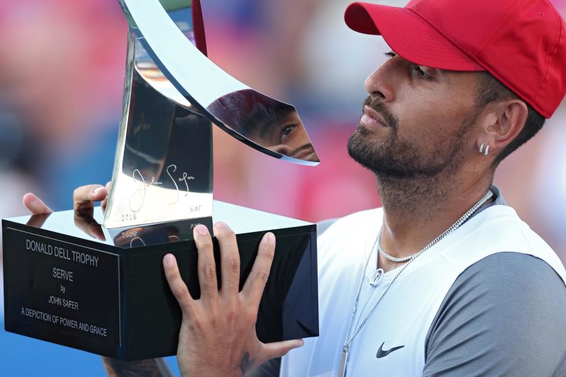 Nick Kyrgios Reinvented Aussie makes history with singles and doubles wins at Citi Open CNN