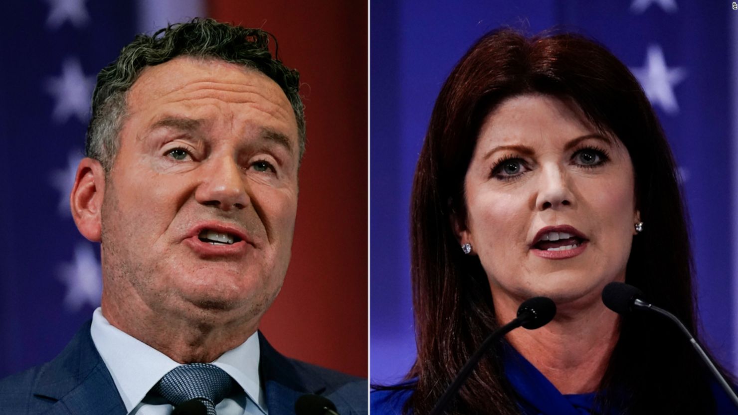 Tim Michels and Rebecca Kleefisch are running for the GOP nomination for Wisconsin governor. 