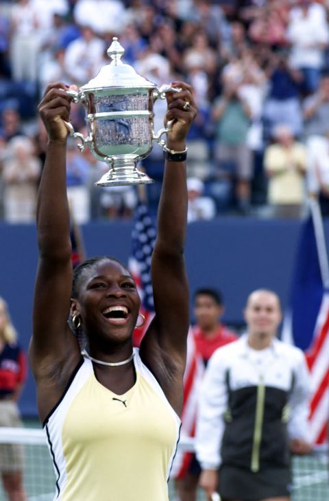Serena won her first grand slam singles title in 1999, when she defeated Martina Hingis to win the US Open. She was the first Black woman to win a grand slam singles title since Althea Gibson in 1958.