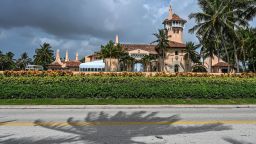 Former US President Donald Trump's residence in Mar-A-Lago, Palm Beach, Florida on August 9, 2022. - Former US president Donald Trump said August 8, 2022 that his Mar-A-Lago residence in Florida was being "raided" by FBI agents in what he called an act of "prosecutorial misconduct." (Photo by Giorgio Viera / AFP) (Photo by GIORGIO VIERA/AFP via Getty Images)