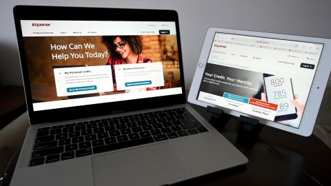 View of the Equifax website after it was reported that the credit-report company sent out incorrect credit scores for millions of consumers applying for home and auto loans this past spring, New York, NY, August 3, 2022. 