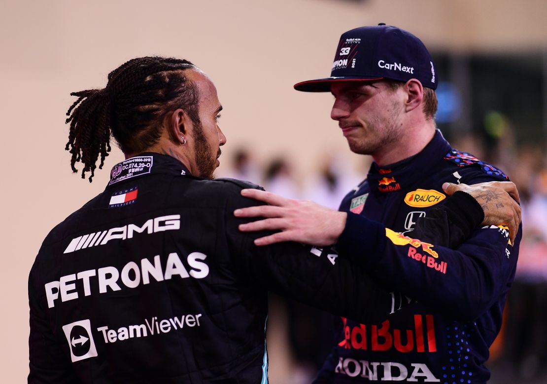 Hamilton congratulates Verstappen on his maiden world title, following a dramatic season finale.