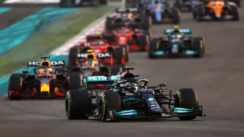 Hamilton was on track to win his eighth world title last season, until Verstappen took advantage of a late safety car and overtook the Mercedes driver to secure his first F1 crown.
