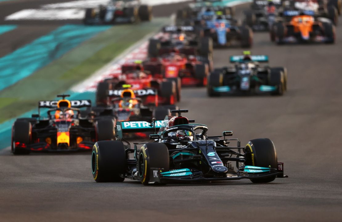 Hamilton was on track to win his eighth world title last season, until Verstappen took advantage of a late safety car and overtook the Mercedes driver to secure his first F1 crown.