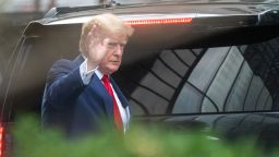 Donald Trump departs Trump Tower two days after FBI agents raided his Mar-a-Lago Palm Beach home, in New York City, New york, U.S., August 10, 2022. REUTERS/David 'Dee' Delgado