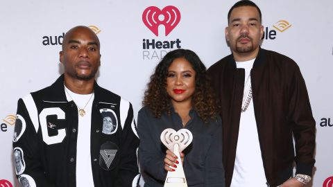 Charlamagne tha God, Angela Yee, and DJ Envy, here in 2020, have been co-hosts of "The Breakfast Club" for 12 years.