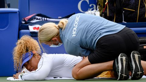 Osaka was forced to pull out of her opening round match at the Canadian Open.