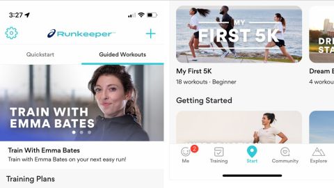 Runkeeper's Guided Workouts are a standout feature of the app.