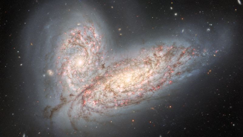 New image of colliding galaxies previews the fate of the Milky Way