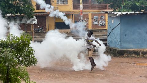 Unrest in Freetown, Sierra Leone. 