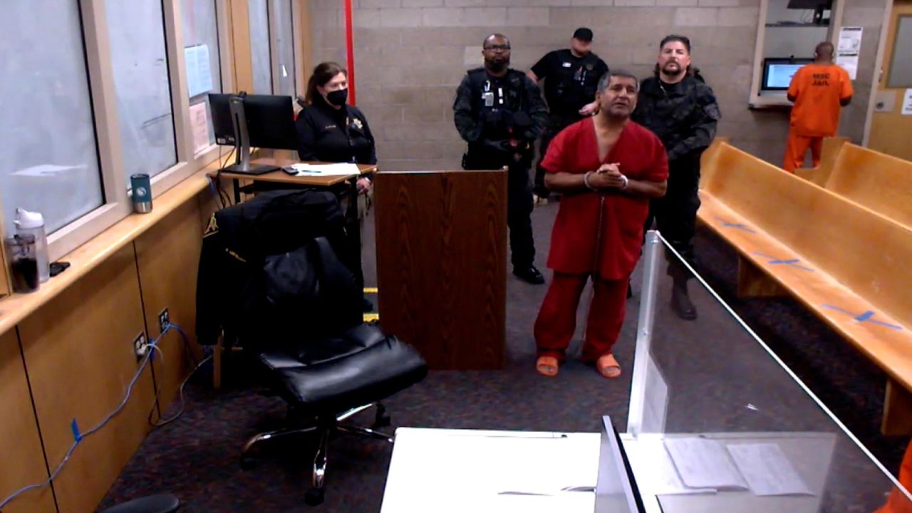 Muhammad Syed made his first appearance in court on Wednesday via video from a detention center.