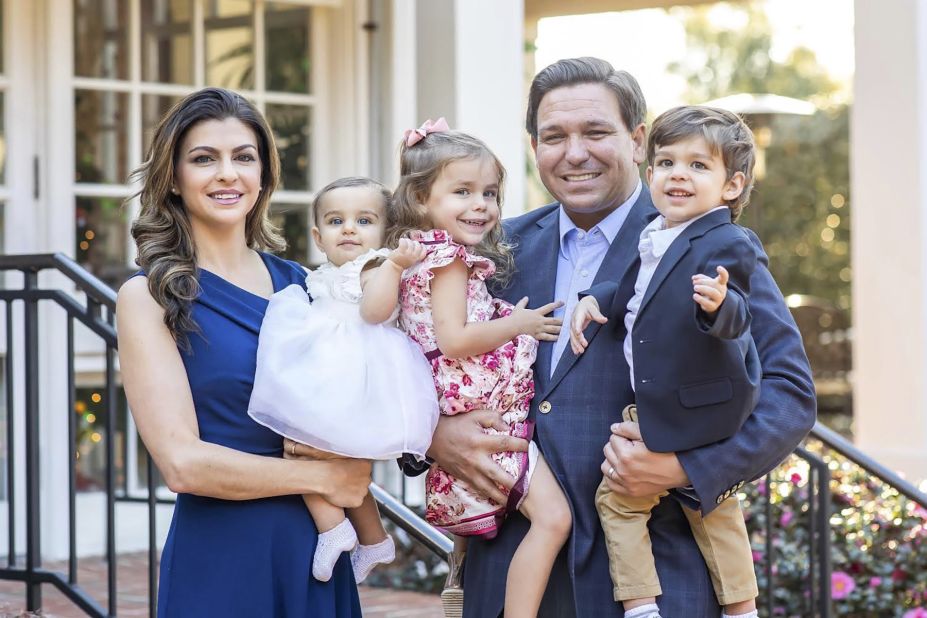 DeSantis and his wife, Casey, have three children: from left, daughters Mamie and Madison and son Mason.
