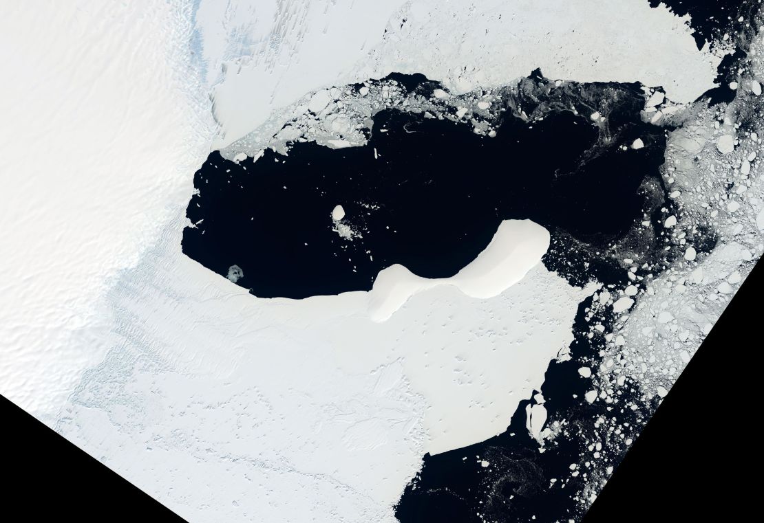 It is relatively common for ice shelves in Antarctica to spawn icebergs. It is less common for an ice shelf to completely disintegrate. In March 2022, an ice shelf in East Antarctica did both. 