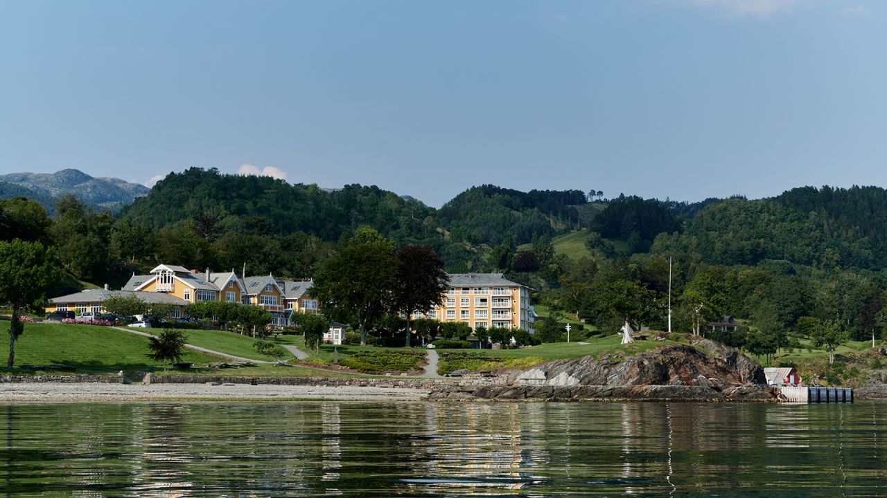 Solstrand is surrounded by Norwegian fjords and mountains.