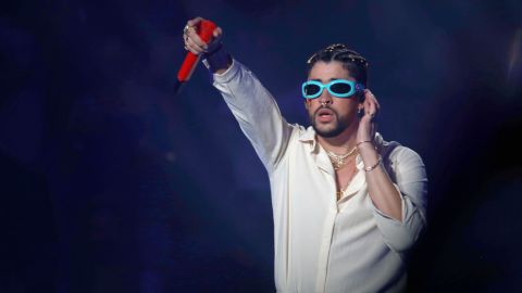 Pop superstar Bad Bunny in concert on July 28, 2022, at Coliseo de Puerto Rico José Miguel Agrelot in San Juan, where he told the crowd the government "messes up our lives."