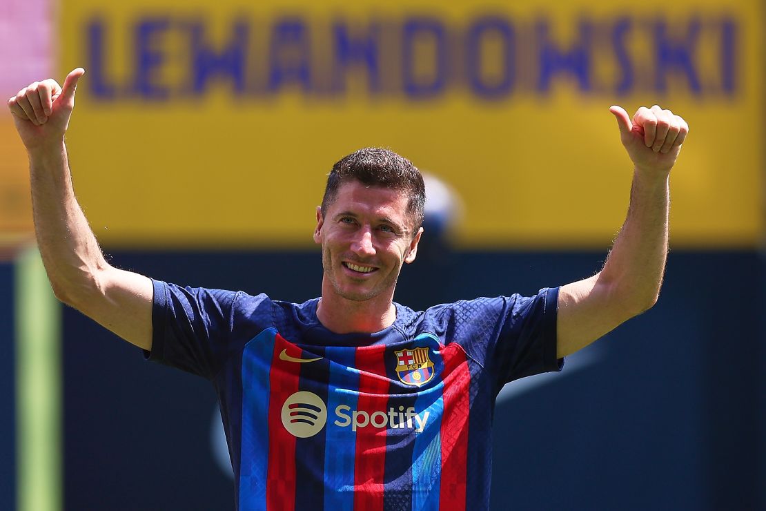 Robert Lewandowski is one of three high-profile signings Barcelona has made this summer.