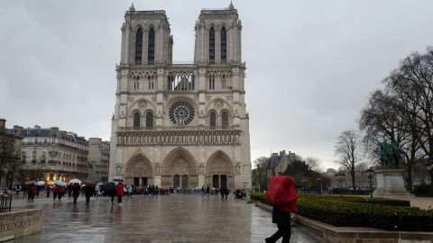 The attack took place in a tourist hotspot where many famous landmarks in the French capital can be found, including Notre Dame Cathedral.