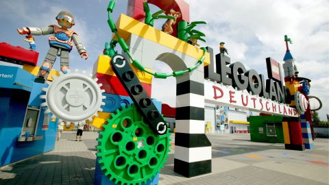 GERMANY - JULY 19: Legoland in Guenzburg, O,i,s, the entrance. (Photo by Ulrich Baumgarten via Getty Images)