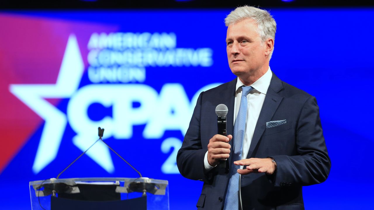Robert O'Brien speaks at CPAC in Dallas, Texas in July 2021.