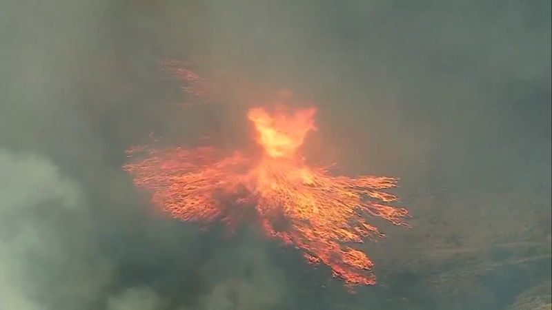 Stunning Video Captures ‘fire Whirl’ In California (2022) | CNN