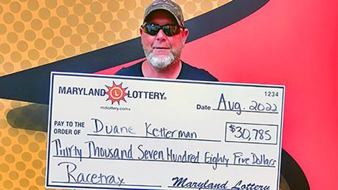 Duane Ketterman won thousands of dollars in the Maryland lottery for the second time in two months. 