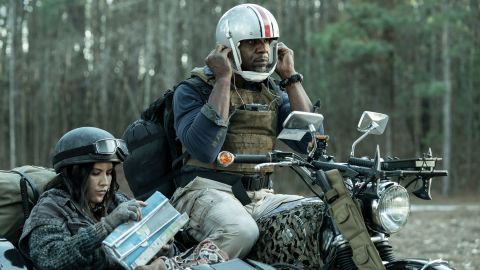 Olivia Munn and Terry Crews in 'Tales of the Walking Dead.'