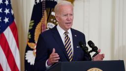 President Joe Biden speaks before signing the "PACT Act of 2022" during a ceremony at the White House, Wednesday, Aug. 10, 2022, in Washington. (AP Photo/Evan Vucci)