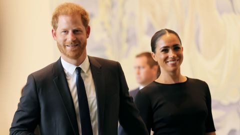 Parlons des titres royaux 3 Le prince Harry, duc de Sussex et Meghan, duchesse de Sussex au siège des Nations Unies à New York le 18 juillet.