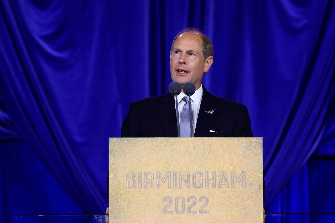 Prince Edward closes the Birmingham 2022 Commonwealth Games on August 8. 