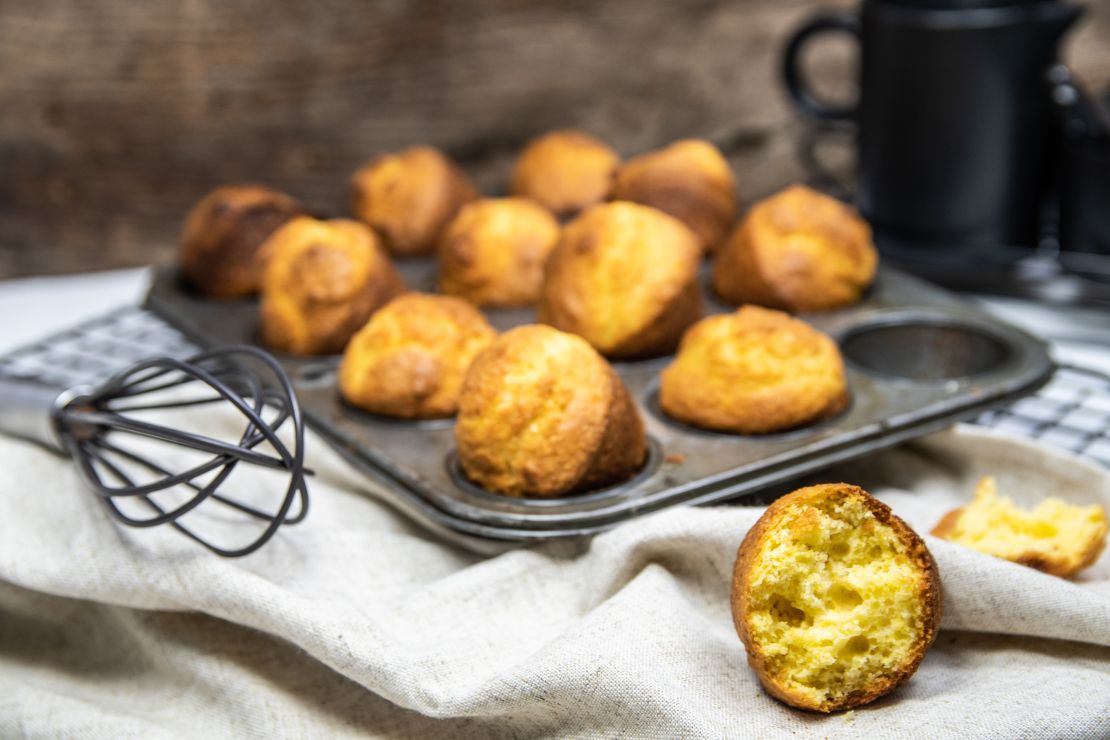 Start the day off with corn muffins. You can serve them warm or at room temperature for breakfast.